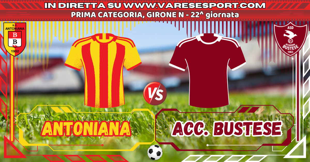Antoniana-Accademia Bustese diretta testuale