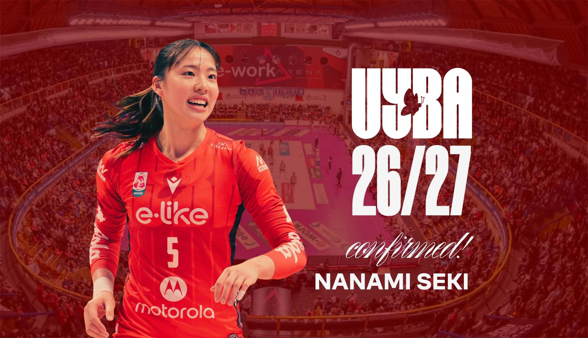 Nanami Seki rinnova con la UYBA: “Entusiasta di continuare questo percorso insieme”