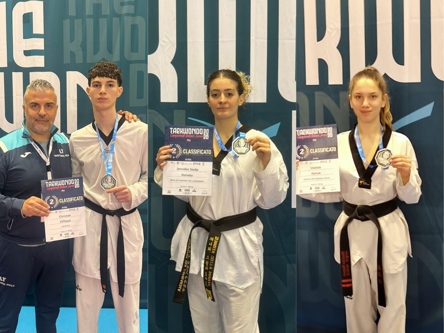 Taekwondo, campionati italiani juniores: tre argenti e tre bronzi lombardi ad Anzio