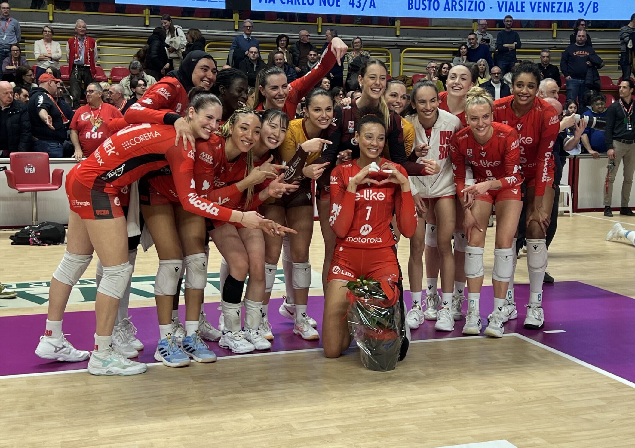 La Uyba saluta i playoff con un doppio “romantico” addio