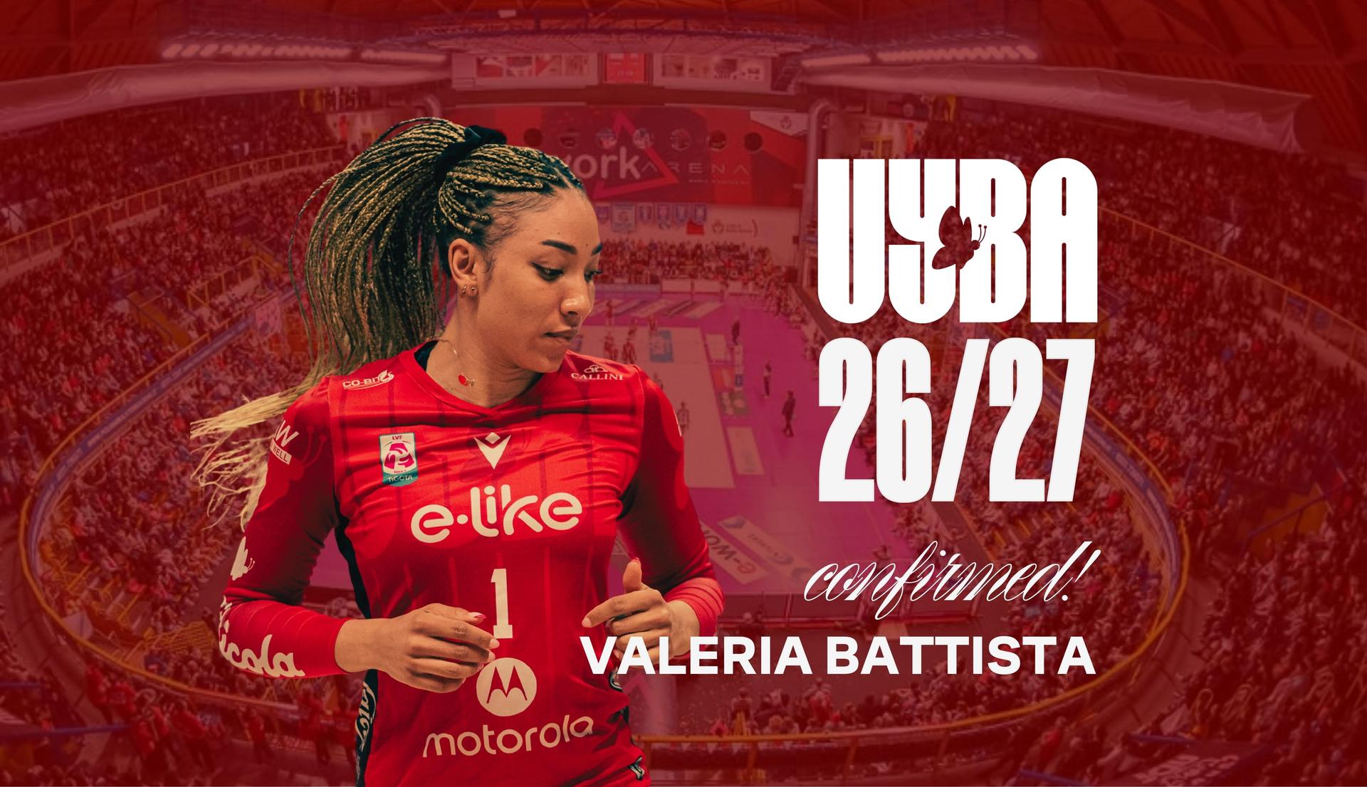 Valeria Battista resta alla UYBA: sarà biancorossa anche nella stagione 2026/27