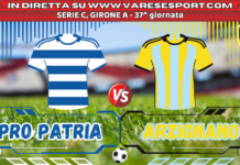 Pro Patria – Arzignano, la diretta