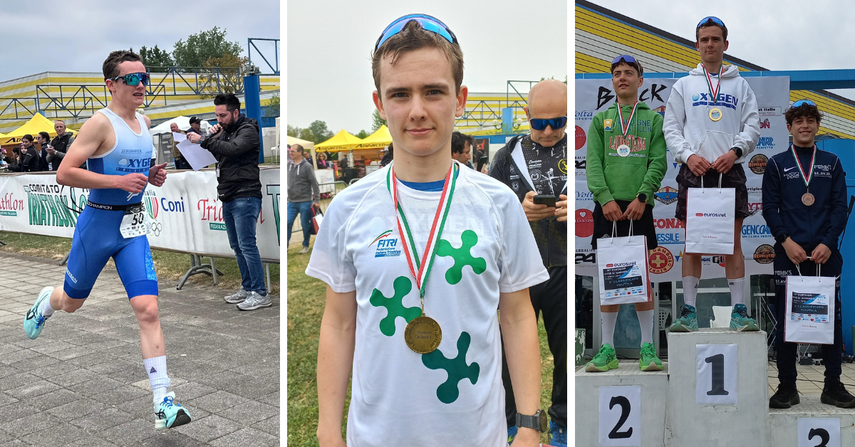 Festa Oxygen al Duathlon Vigevano, O’Sullivan trionfa e conquista il titolo lombardo Youth A