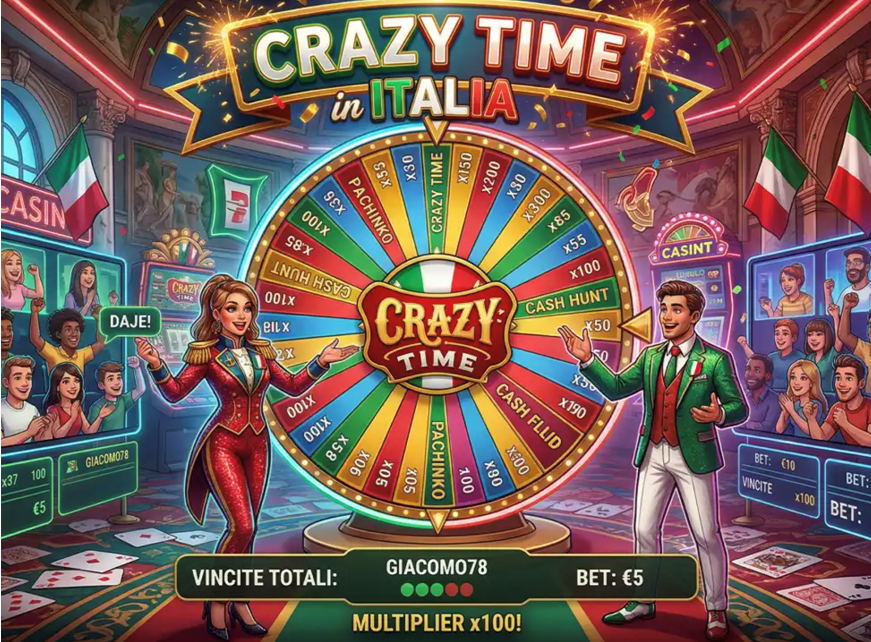 Crazytime in Italia: esperienza, sezioni e vantaggi