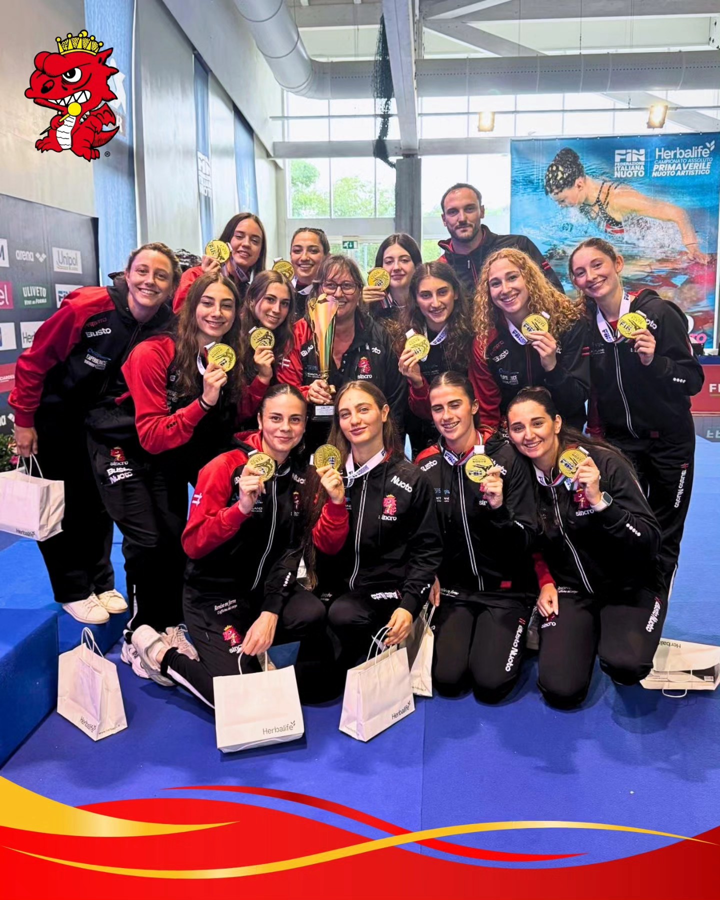 Busto Nuoto Sincro, trionfi da sogno a Cuneo