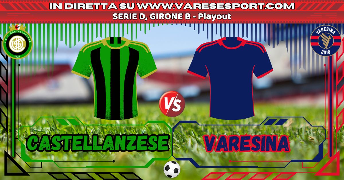 Castellanzese-Varesina diretta testuale