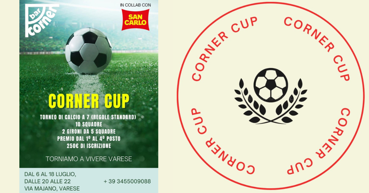 Corner Cup, l’estate accende le Bustecche! Alfredo Albergatore: “Un evento per tutta Varese”