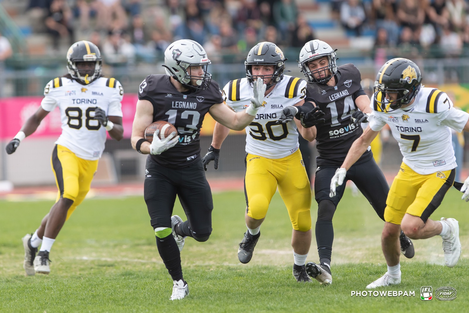 IFL – Guelfi inarrestabili, ai Frogs il big match con Torino (28-21). Coach Kent: “Cresciuti nel match”