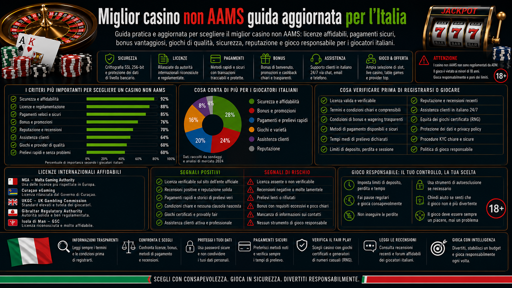 Miglior casino non AAMS guida aggiornata per l’Italia