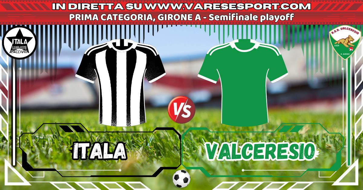 Itala-Valceresio diretta testuale