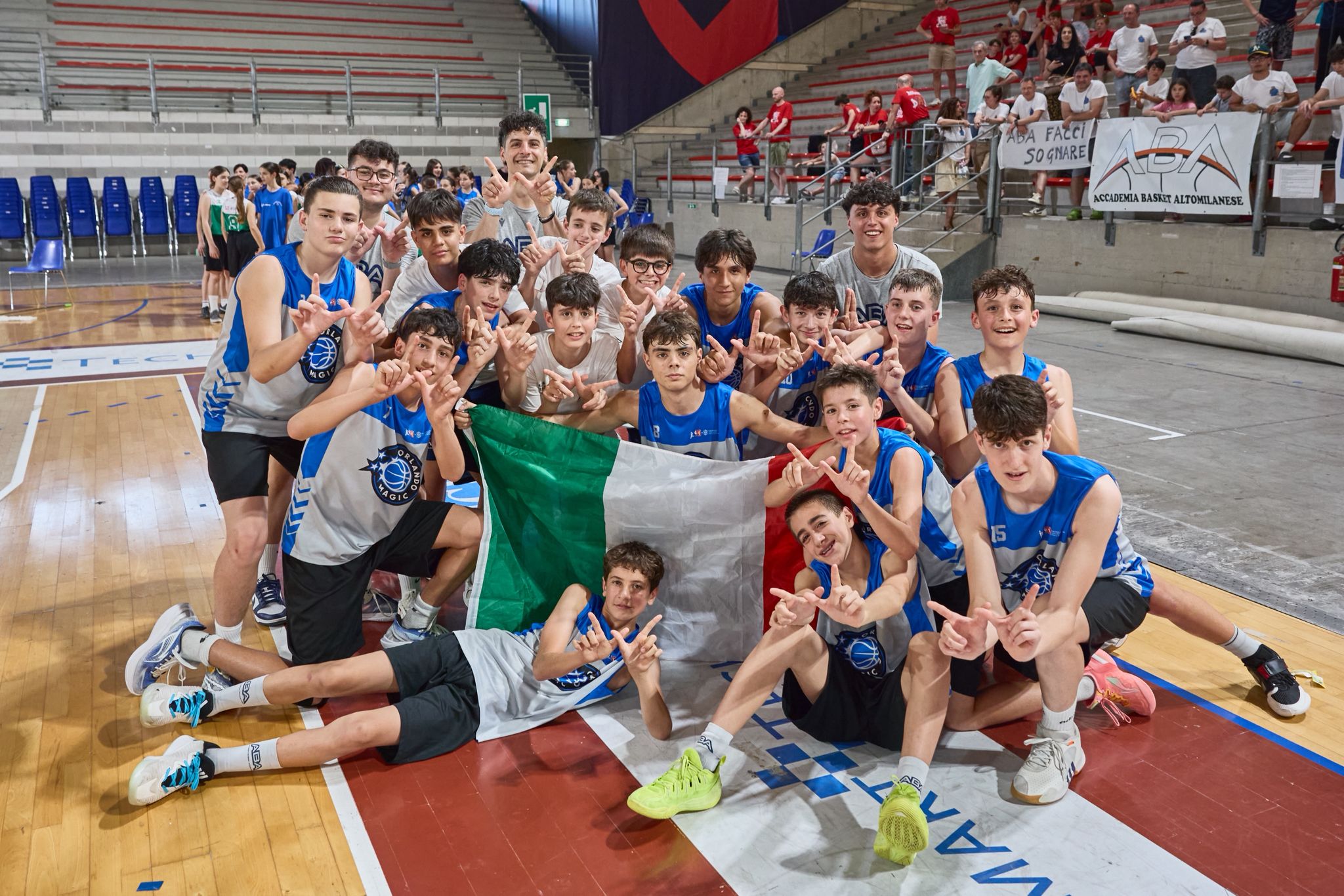 ABA Legnano campione d’Italia Under 13 Gold. Damaso: “Emozione incredibile, dedica speciale al nostro dirigente che non c’è più”