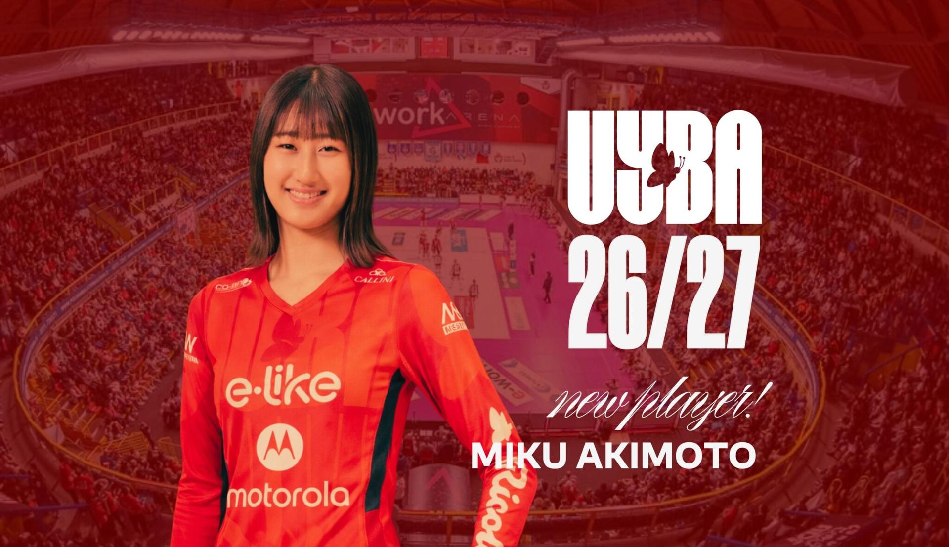 UYBA, dal Giappone con furore: ufficiale Miku Akimoto