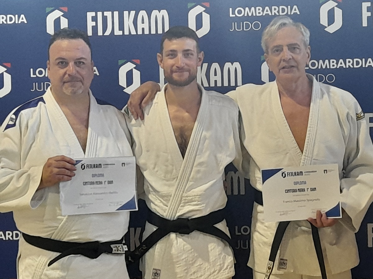 Judo Club Castellanza: doppia cintura nera per Franco Spagnolo e Alessandro Melillo