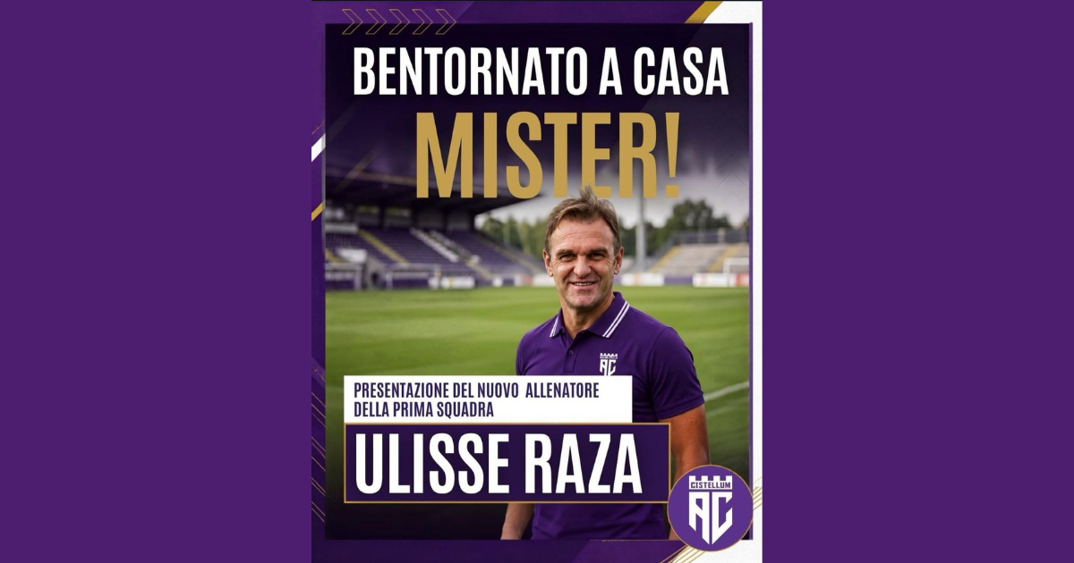 Sorpresa in casa Cistellum! Ulisse Raza torna sulla panchina biancoviola