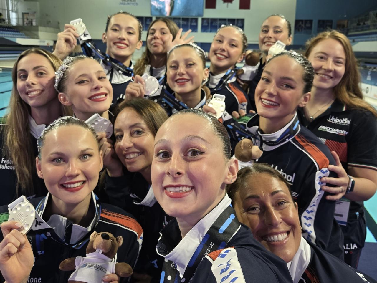 ItalSincro da sogno: argento nel team free a Toronto in Coppa del Mondo. Pedotti e Macchi protagoniste
