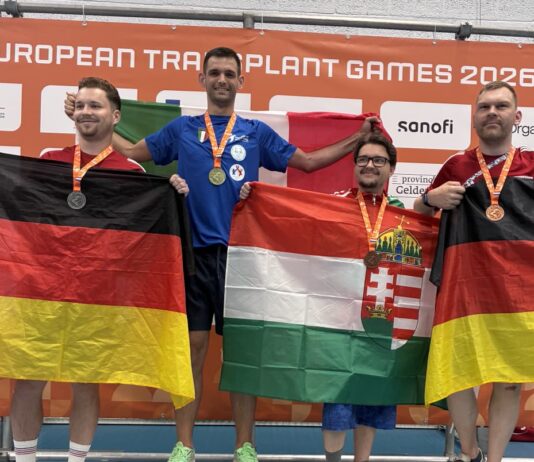 Tre ori e un bronzo agli Europei Trapiantati per Gabriele Alzati: “La medaglia più importante è dare speranza”
