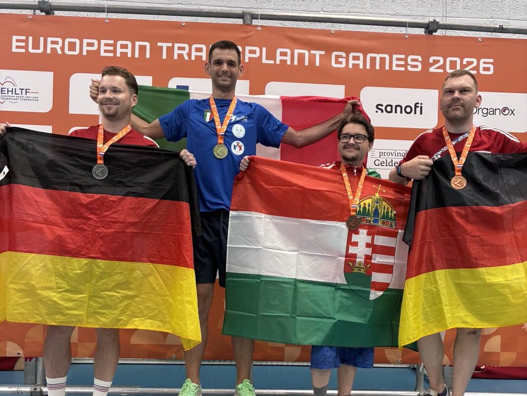 Tre ori e un bronzo agli Europei Trapiantati per Gabriele Alzati: “La medaglia più importante è dare speranza”