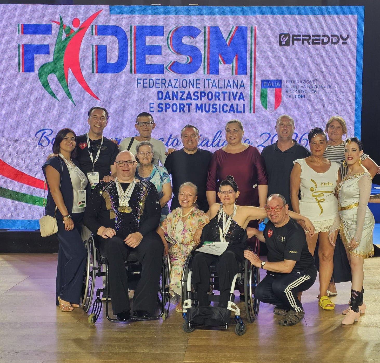 Otto ori ai Campionati Italiani di Danza Sportiva 2026: il progetto “Scarpette nel Cuore” porta l’inclusione sul gradino più alto del podio