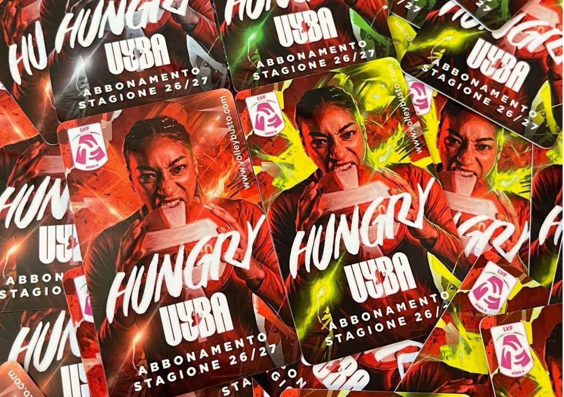 “UYBA – HUNGRY”: al via la campagna abbonamenti
