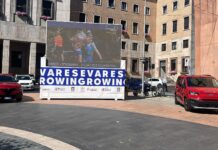 Euro Rowing Village, Piazza Monte Grappa prende vita: installato il maxi schermo verso il via degli Europei di Canottaggio