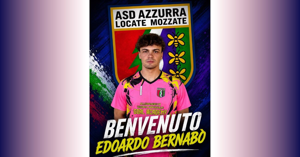 Freschezza tra i pali dell’Azzurra Mozzate: ufficiale l’innesto di Edoardo Bernabò