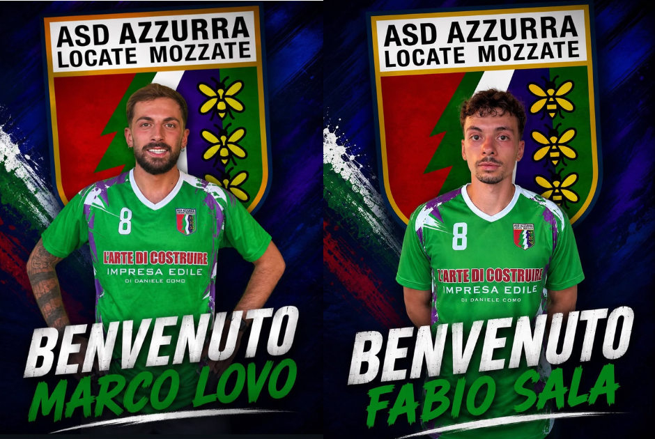 Doppio colpo Azzurra Mozzate: Fabio Sala e Marco Lovo completano la rosa