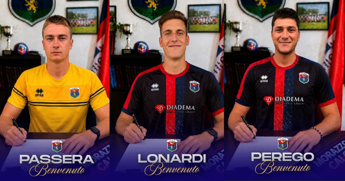 Il Morazzone cala il tris: ufficiali Passera, Lonardi e Perego