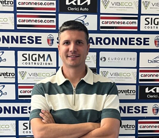 Caronnese – Ora è ufficiale, Andrea Tomasoni in panchina: “Riportiamo questo club dove merita”