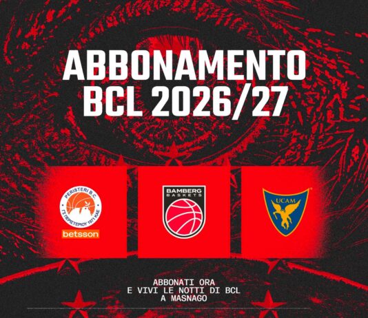 Pallacanestro Varese, tre notti d’Europa: aperta la campagna abbonamenti per la Basketball Champions League