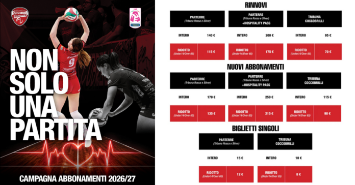 Campagna abbonamenti Futura Volley