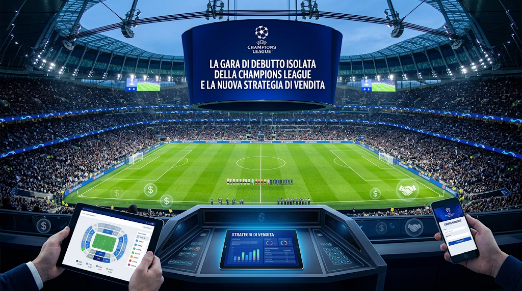 La gara di debutto isolata della Champions League e la nuova strategia di vendita