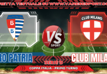 Pro Patria – Club Milano, la diretta