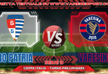 Pro Patria – Varesina, la diretta