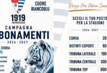 Campagna Abbonamenti Pro Patria: cultura pop. Curva a 20 euro