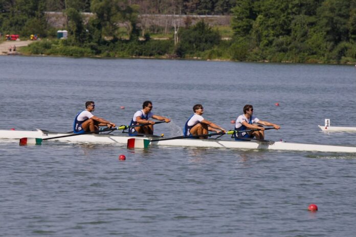 quattro senza maschile di Alessandro Timpanaro (SC Gavirate), Giuseppe Bellomo (SC Gavirate), Francesco Pallozzi (CarabinieriSC Gavirate) e Simone Pappalepore