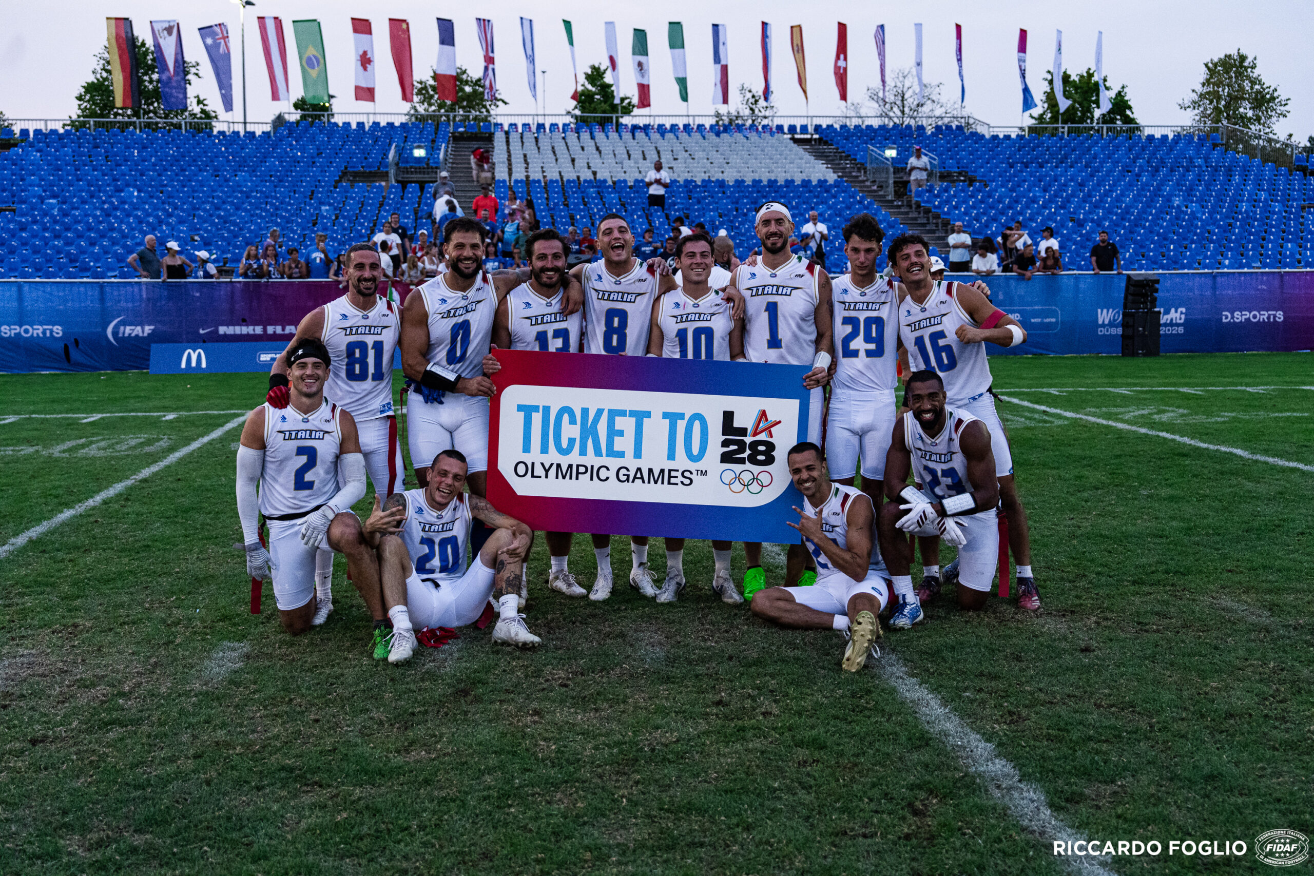 L’Italia del Flag Football nella storia! Il trionfo sul Canada vale il primo storico pass per le Olimpiadi