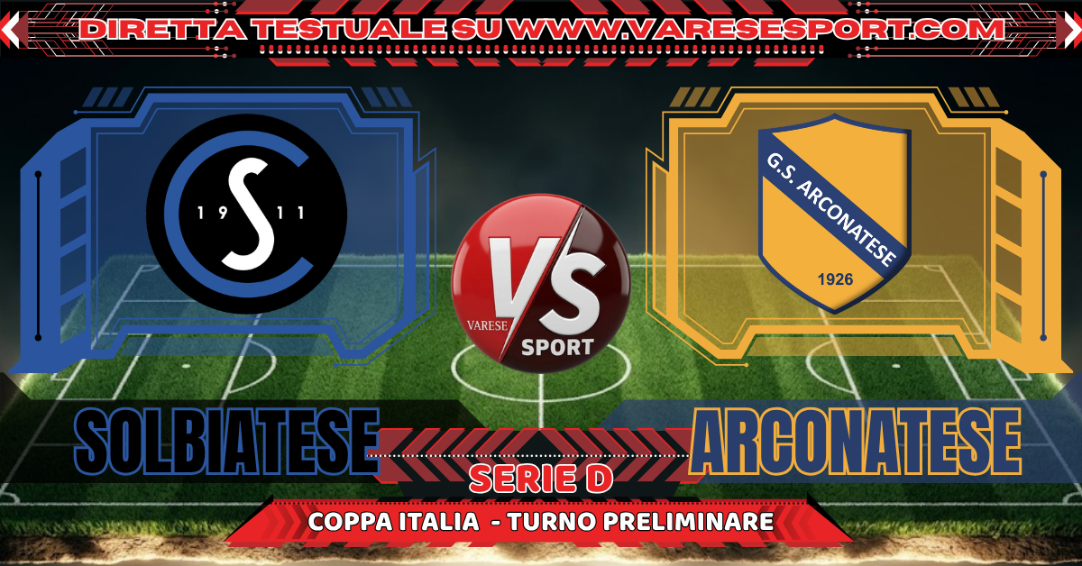 Solbiatese – Arconatese in diretta