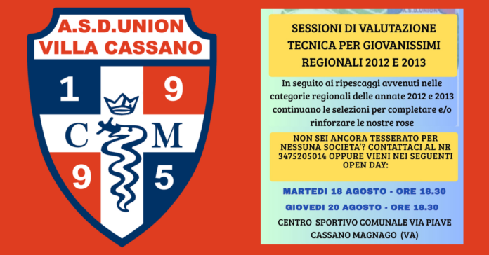 Union Villa Cassano Open Day