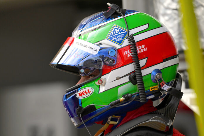 Alessio Rovera helmet FiaWec2026 ph.Ferrari.com
