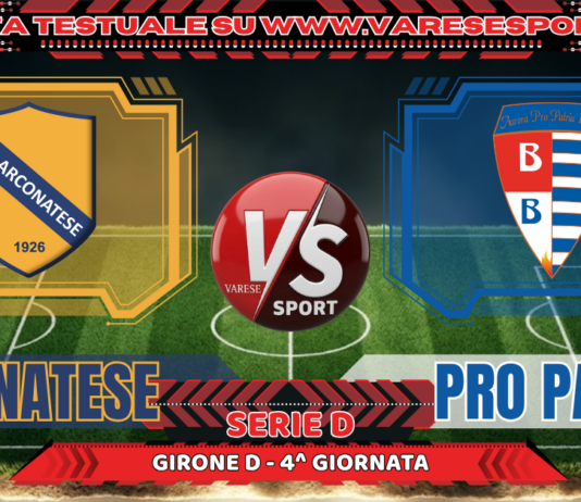 Arconatese – Pro Patria, la diretta