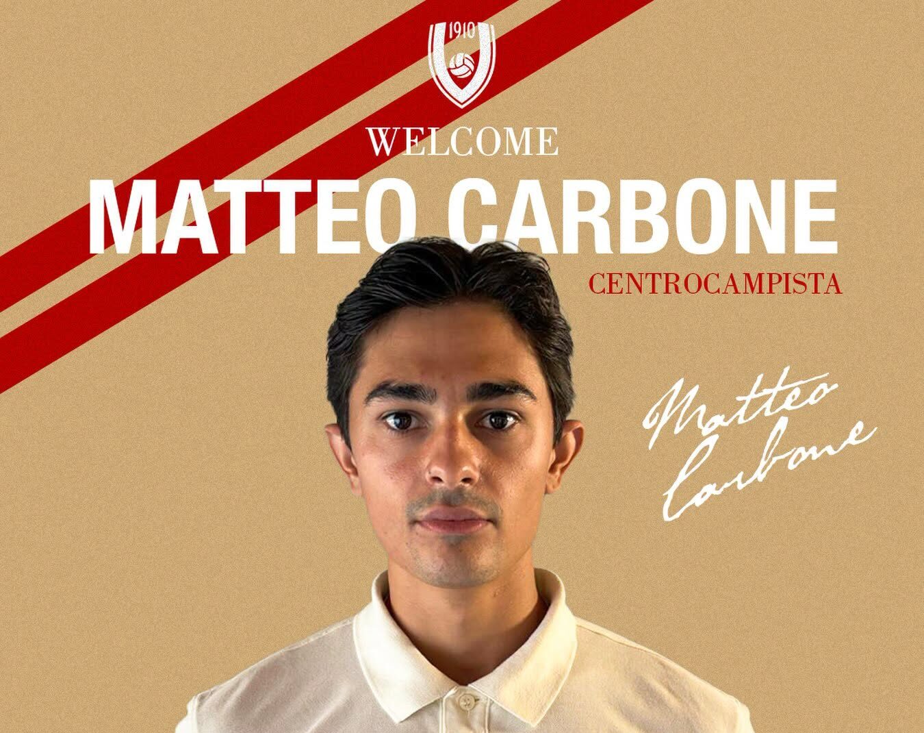 Varese FC, innesto in mediana: ufficiale Matteo Carbone