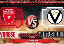Varese-Bologna, la diretta