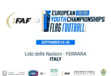Flag Football, l’Europa giovanile si dà appuntamento a Spiaggia Romea: tre Nazionali azzurre in campo