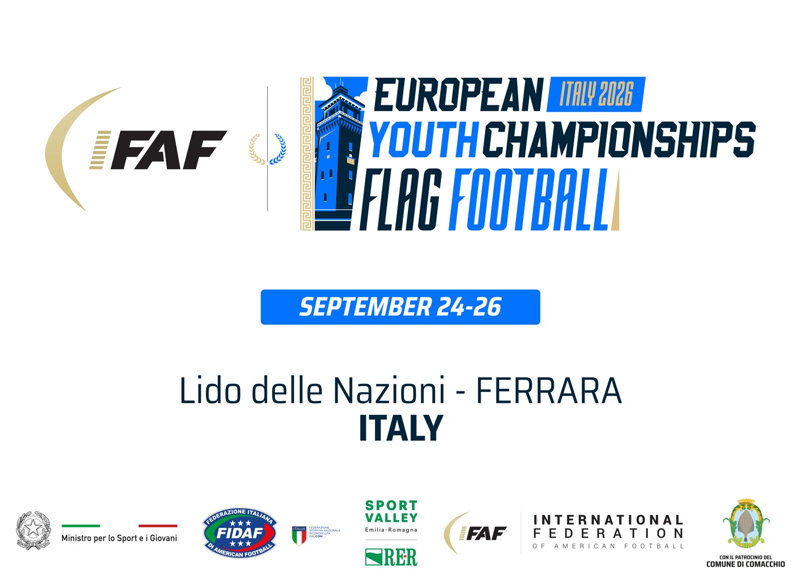 Flag Football, l’Europa giovanile si dà appuntamento a Spiaggia Romea: tre Nazionali azzurre in campo