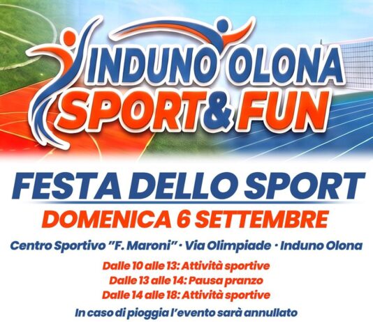 Tutto pronto per la prima edizione di “Induno Olona Sport & Fun”, la festa dello sport all’insegna di benessere e divertimento