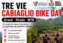 Tutti i sentieri portano a Castello Cabiaglio: domenica 27 settembre al via la prima edizione del “TRE VIE – Bike Day”