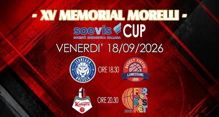 I Knights tornano a casa: al PalaBorsani scatta il 15° Trofeo Morelli