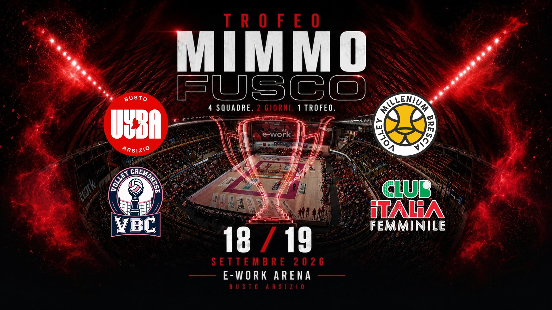 Il 18 e 19 settembre torna il “Trofeo Mimmo Fusco” alla e-work arena