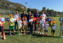 “Pedala, Pedala… in Sicurezza!”: festa per i più piccoli a Sangiano, educazione stradale con la Cycling Sport Promotion