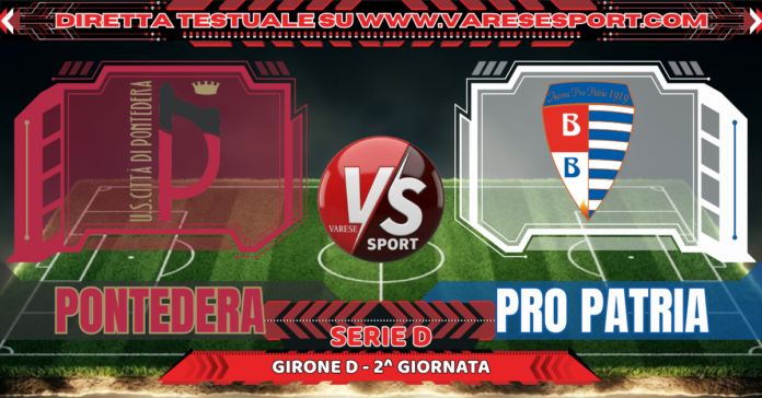 Pontedera-Pro Patria diretta testuale